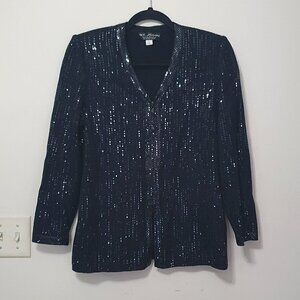 COPY - St. John Evening Knitted Sequins Blazer Jacket